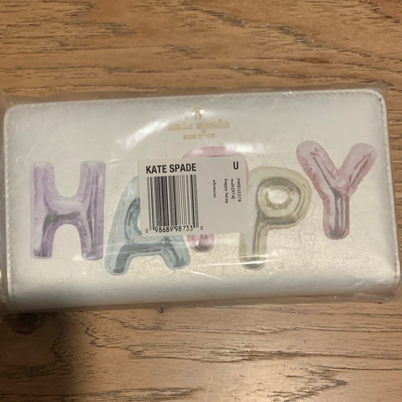 ⭐️NWT Kate Spade Whimsies HAPPY Lacey Wallet⭐️In Packaging! - Picture 5 of 7